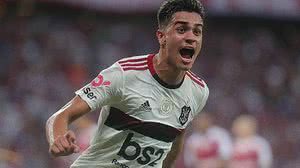 Reinier comemora gol do Flamengo contra o Fortaleza, que decretou a vitória do time do Rio | Alexandre Vidal/Flamengo