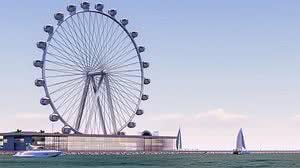 projeto de roda gigante na orla de Fortaleza | foto reprodução