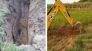 Policia disse que o funcionário confesou o crime e mostrou onde enterrou o corpo | Foto: Cortesia / Ascom PC