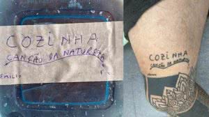 Apesar de ter usado esta técnica em si mesmo, o tatuador não recomenda o uso de cinzas nem usa este método nos seus clientes. | Foto: Reprodução