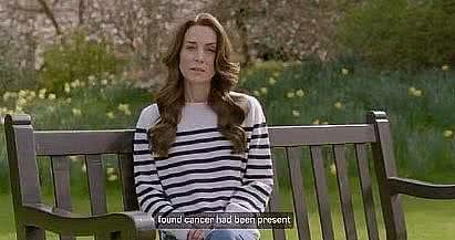 Kate Middleton anunciou que ela está com câncer e fazendo quimioterapia em 22 de março de 2024 | Reprodução/redes sociais