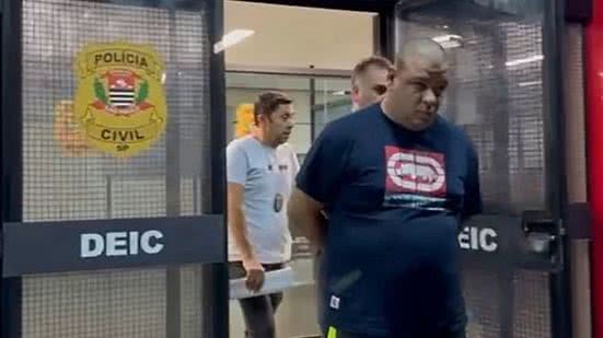 Heberson de Macedo Martins, o Gordão, foi preso na zona sul de São Paulo | Reprodução/Polícia Civil SP