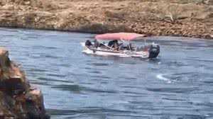 Homem é resgatado depois de ser arrastado por correnteza e se afogar no Rio São Francisco | Foto: Reprodução