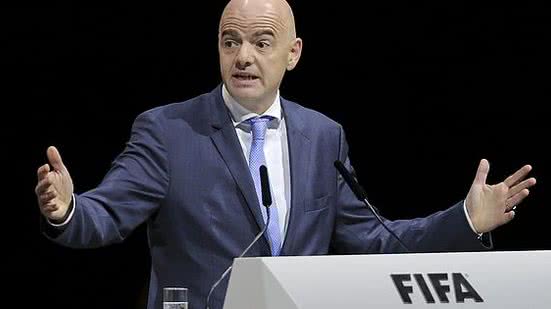 O presidente da Fifa, Gianni Infantino, durante evento em Zurique, na Suíça, em 2016 | Brazil Photo Press / Folhapress