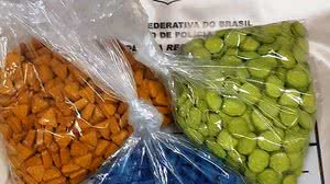 Comprimidos foram apreendidos dentro de sedex | Cortesia / PF-CE