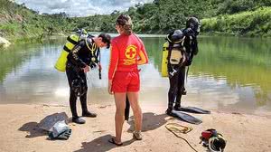Corpo foi localizado na manhã desta quarta-feira | Foto: Ascom Bombeiros