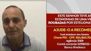 Imagem Caminhoneiro alagoano perde R$ 120 mil em golpe pela internet e pede ajuda; veja vídeo
