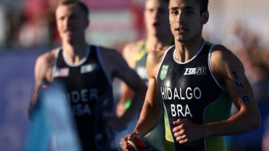 Time Brasil disputa triatlo misto. Na imagem o atleta Miguel Hidalgo. | Foto: Luiza Moraes/COB
