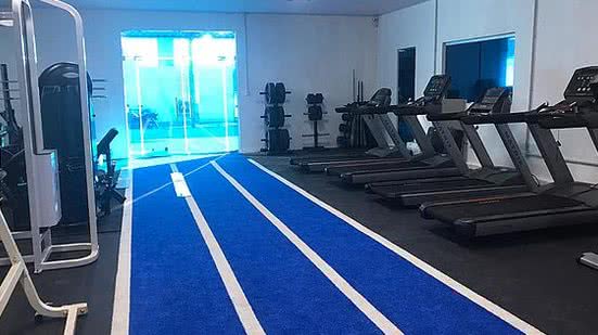 Academia já conta com os equipamentos e a pintura personalizada | Augusto Oliveira / CSA