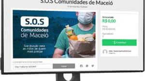 Imagem Voluntários fazem arrecadação virtual para compra e distribuição de cestas básicas em Maceió