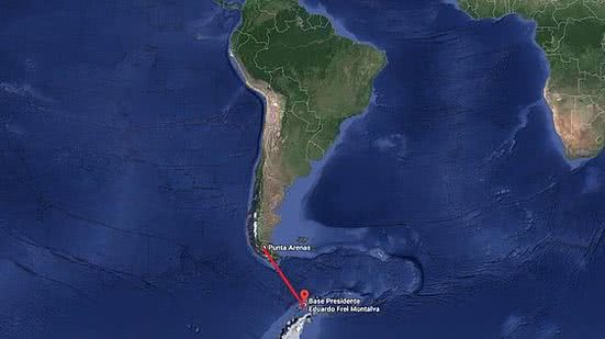 Imagem Navio brasileiro encontra destroços de avião chileno