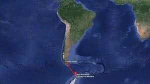 Imagem Navio brasileiro encontra destroços de avião chileno