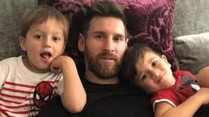 Messi e os filhos | Reprodução / Instagram