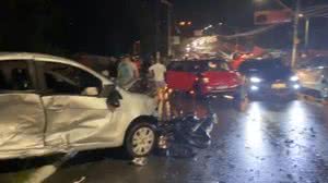 O trânsito na região ficou completamente congestionado | Foto: Reprodução