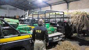 Imagem Polícia apreende no Rio uma tonelada de maconha debaixo de melancias