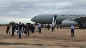 Terceiro grupo de repatriados vindos de Gaza chegou ao Brasil no sábado (23) | Foto: FAB