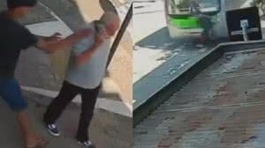 Câmeras de segurança gravaram furto e acidente | Foto: Reprodução