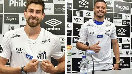 Luan e Lucas são os novos reforços do Santos | Divulgação / Santos