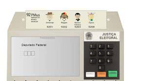 Imagem Clique e treine a votação no simulador da urna eletrônica do TSE