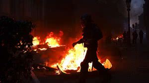 Protesto em Barcelona na Espanha | Brazil Photo Press / Folhapress
