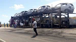 Carros ficaram destruídos | Cortesia / BPRv