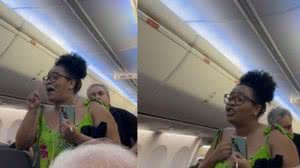 Samantha Vitena, uma mulher negra, foi retirada de um avião durante discussão sobre despacho de mala | Foto: Reprodução