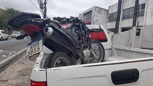 Veículo tem ratreador, o que facilitou a localização | Foto: Williamis Taves / TV pajuçara