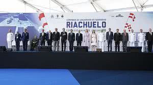 Imagem Temer e Bolsonaro participaram de lançamento do submarino Riachuelo