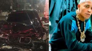 Imagem Carro de luxo de cantor fica destruído após acidente; confira