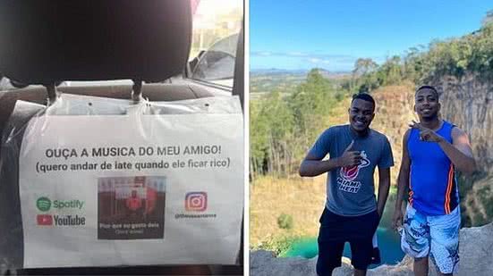 Imagem Motorista de app usa carro para divulgar música de amigo e viraliza: ‘Acredito no potencial dele’