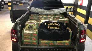 Cocaína encontrada junto a frutas | Divulgação / PF