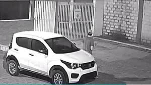 Carro usado pelo acusado para invadir condomínio da ex-mulher | Foto: Reprodução