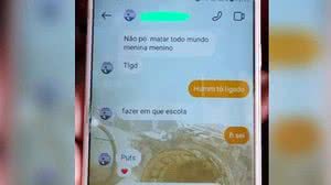 Mensagens trocadas entre adolescentes | Foto: Polícia Civil de Goiás