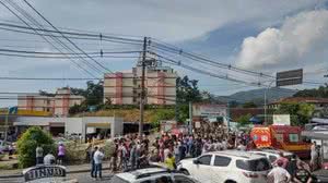 O caso aconteceu por volta das 07h20 do dia 27 de março na Escola Estadual Thomazia Montoro, uma escola de ensino fundamental II, no bairro Vila Sônia, em Blumenau | Foto: Divulgação / CBMSC