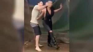 Homem agride mulher Trans | Foto: Reprodução