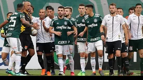 Palmeiras e Corinthians na final do Paulistão 2018 | THIAGO BERNARDES / FRAMEPHOTO / FRAMEPHOTO / ESTADÃO CONTEÚDO