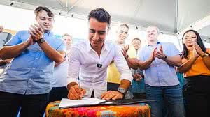 Prefeito JHC assinou a ordem de serviço | Foto: Assessoria