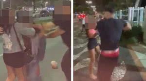 Imagem Jovem é agredida durante briga por causa de 'cantada' em casa noturna, em Santos