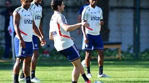 Alexandre Pato durante treino do São Paulo, na tarde desta segunda-feira, 09 | Photo Premium/Folhapress