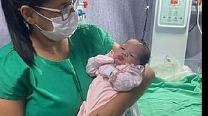 Maria Isis é a primeira bebê de 2024 em Alagoas | Divulgação/Sesau