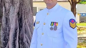 Policiais militares encontraram uma faca ao lado do corpo do oficial Bruno Cesar Gomes Pina, de 40 anos | Foto: Reprodução