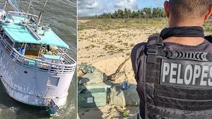 Imagem Polícia apreende aparelhos eletrônicos em balsa encalhada no São Francisco