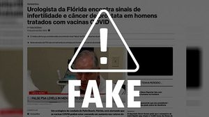 Imagem É falso que vacinas contra Covid-19 causem infertilidade ou câncer de próstata