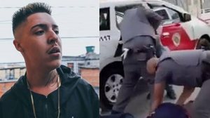 Imagem Vídeo mostra cantor sendo agredido por PMs no momento de prisão, em SP