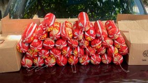 Toda a carga de salame foi destruída | Foto: Cortesia / BPRv