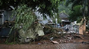 Temporal deixa áreas destruídas em Sinimbu, no Vale do Rio Pardo, no interior gaúcho | Foto: Anselmo Cunha/AFP