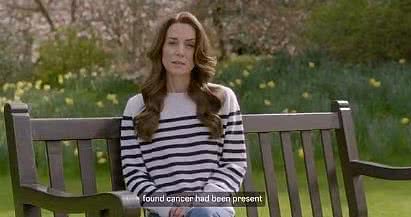 Kate Middleton anunciou que ela está com câncer e fazendo quimioterapia em 22 de março de 2024. — Foto: Reprodução/redes sociais