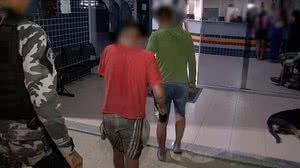 Suspeitos foram levados para a Central de Flagrantes, em Boa Vista | Reprodução / TV Imperial