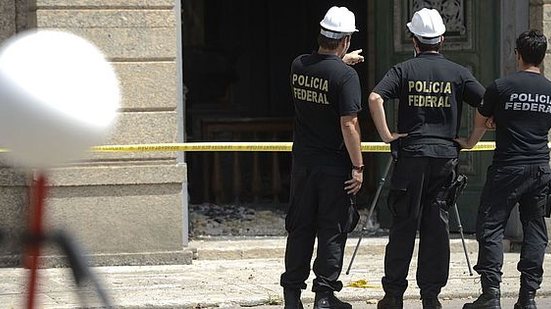 Polícia Federal usa scanner para mapeamento de áreas destrídas do Museu Nacional, no Rio | Tomaz Silva/Agência Brasil