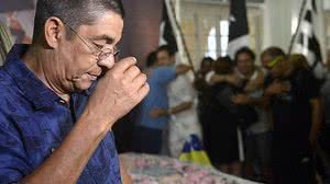 Velório do corpo da cantora Beth Carvalho no salão nobre da sede do clube Botafogo de Futebol e Regatas, time do qual Beth era torcedora. Na foto o cantor e compositor, Zeca Pagodinho | Tânia Rêgo/Agência Brasil